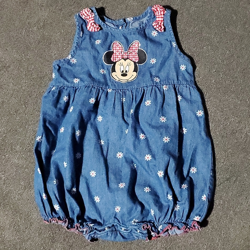 Minnie floral bubble romper